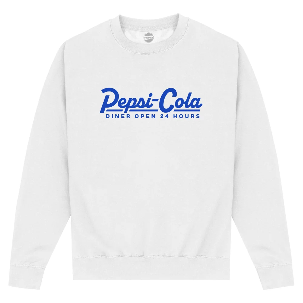 Pepsi Co. Ice Cold Pepsi Served Here! Sweatshirt - White - S Afbeelding 1