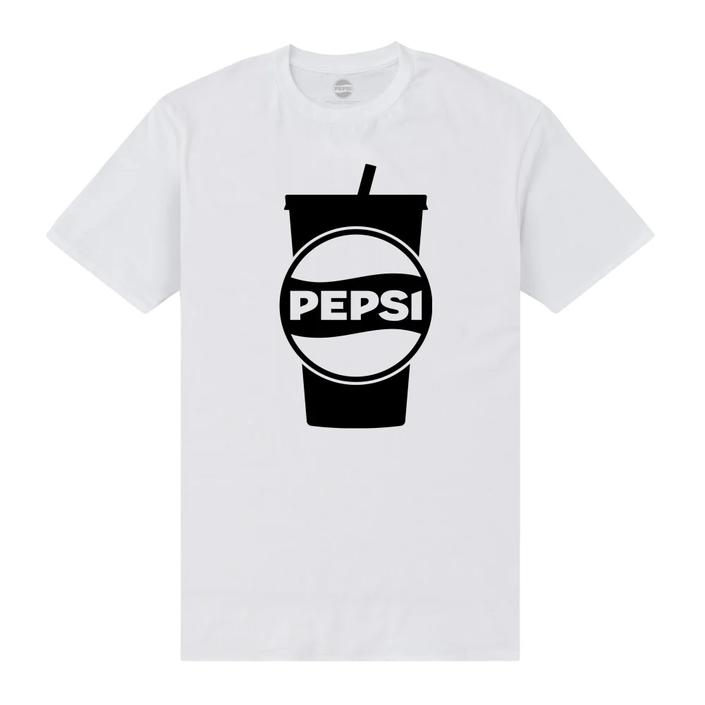 Pepsi Co. Large Cup Men's T-Shirt - White - S Afbeelding 1