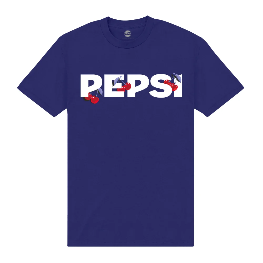Pepsi Co. Cherry Men's T-Shirt - Blue - S Afbeelding 1