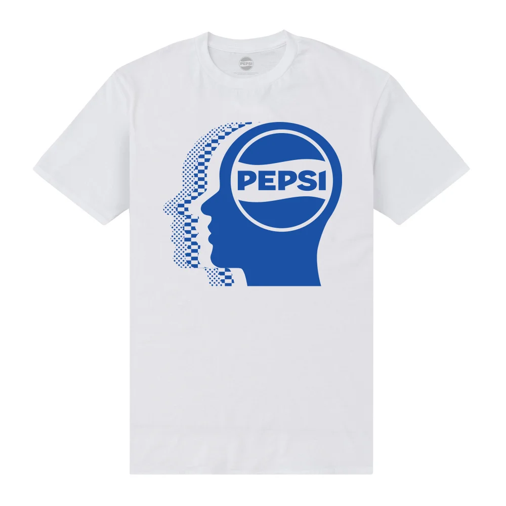 Pepsi Co. Logo Men's T-Shirt - White - M Afbeelding 1