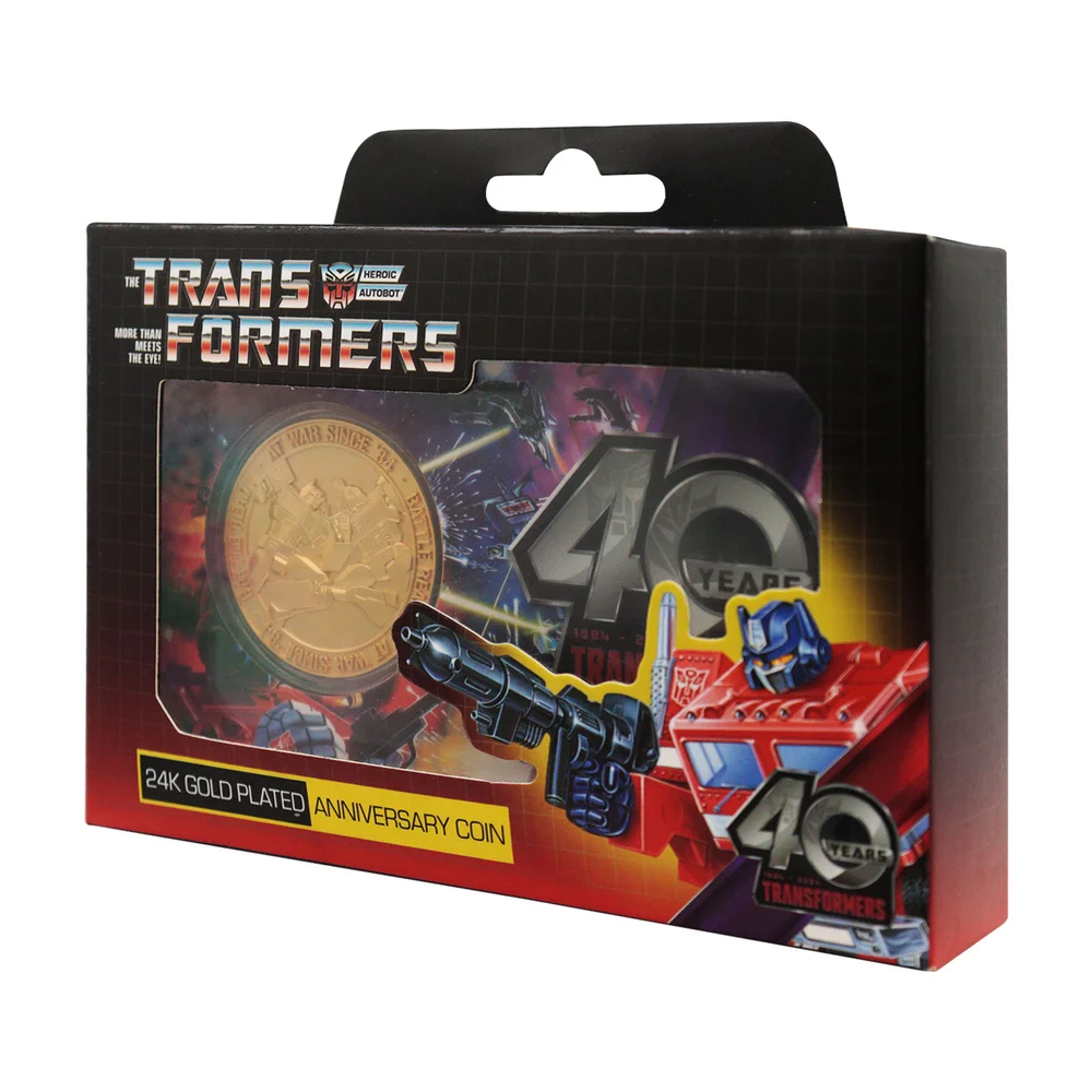 Transformers 40th Anniversary 24k Gold Plated Coin Afbeelding 1