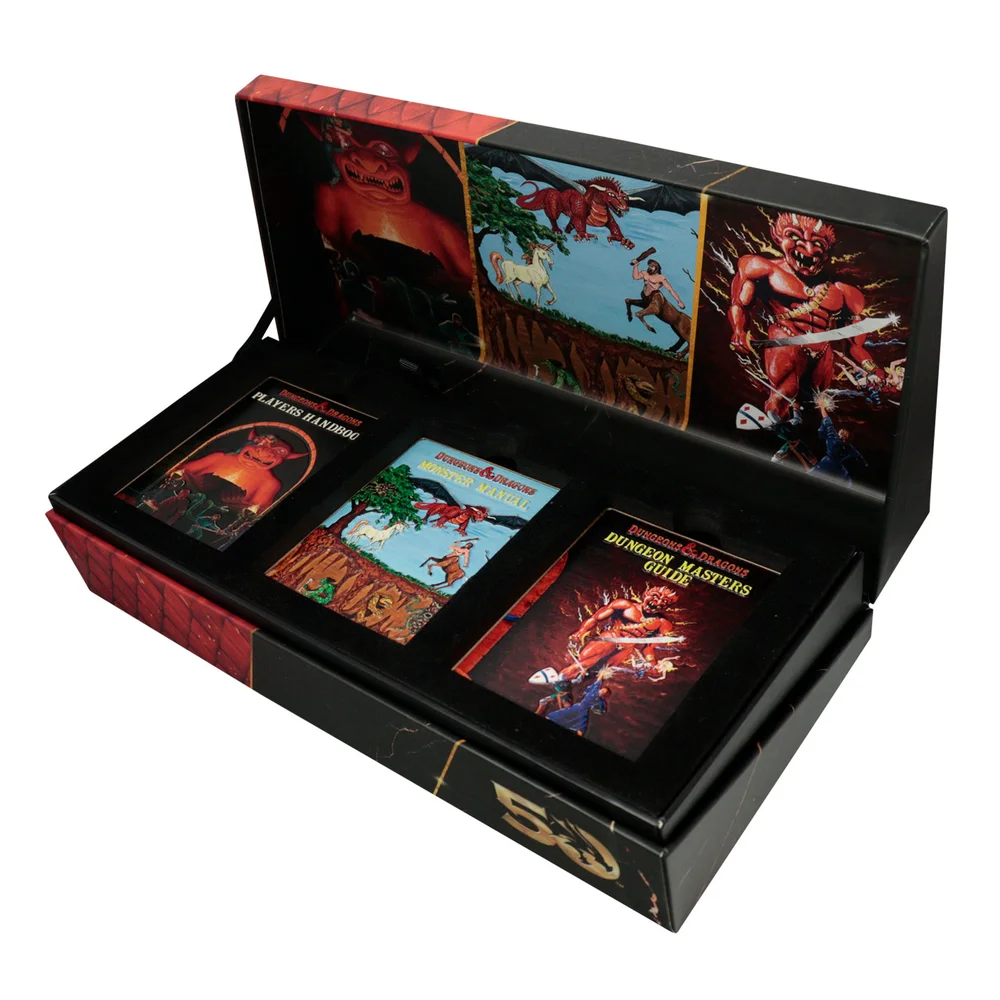Dungeons & Dragons 50th Anniversary 1st Edition Book Cover Ingot Set Afbeelding 1
