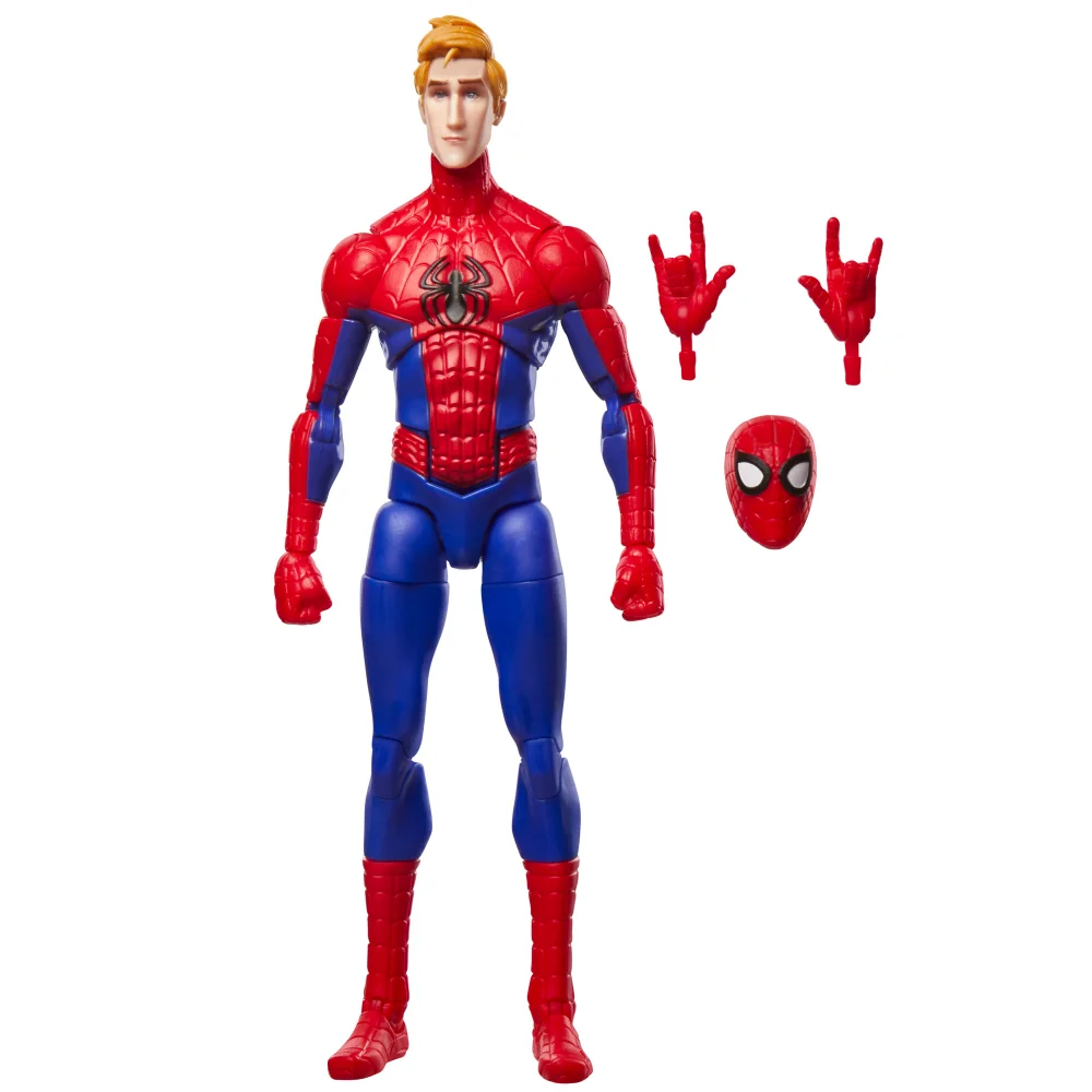 Hasbro Marvel Legends Series Peter Parker, Spider-Man: Into the Spider-Verse Collectible Action Figure (6”) Afbeelding 1
