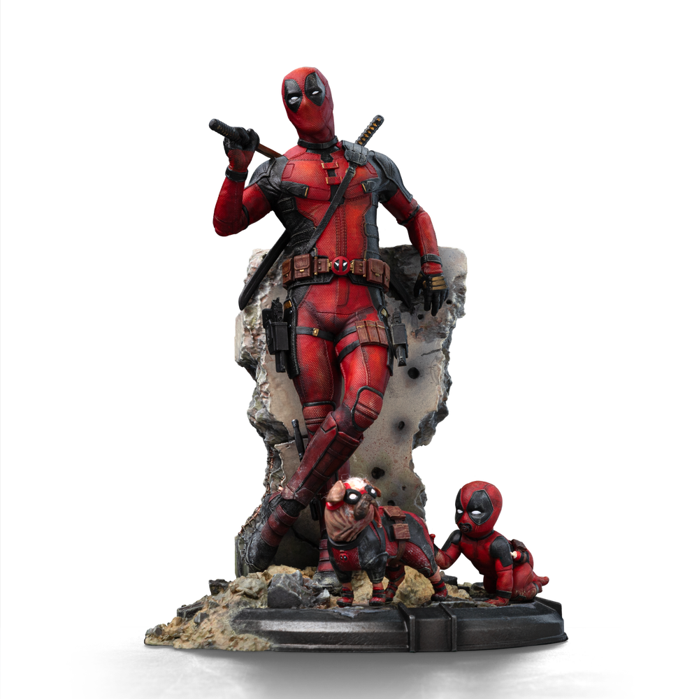 Iron Studios Marvel Deadpool & Wolverine 1/10 Art Scale Deadpool Statue Afbeelding 1