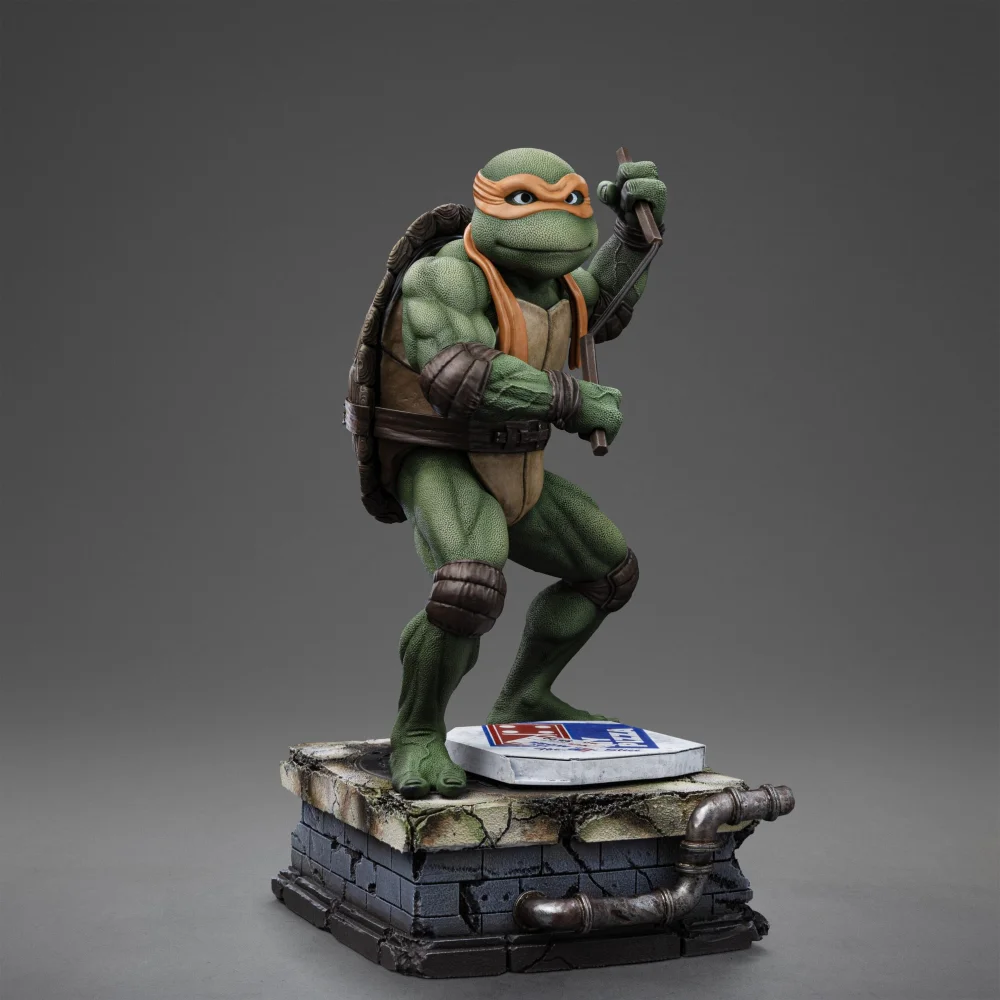Iron Studios Teenage Mutant Ninja Turtles Michelangelo 1/10 Art Scale Statue Afbeelding 1