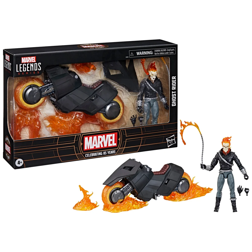 Hasbro Marvel Legends Series Ghost Rider, 6" Comics Collectible Action Figure with Motorcycle Afbeelding 1