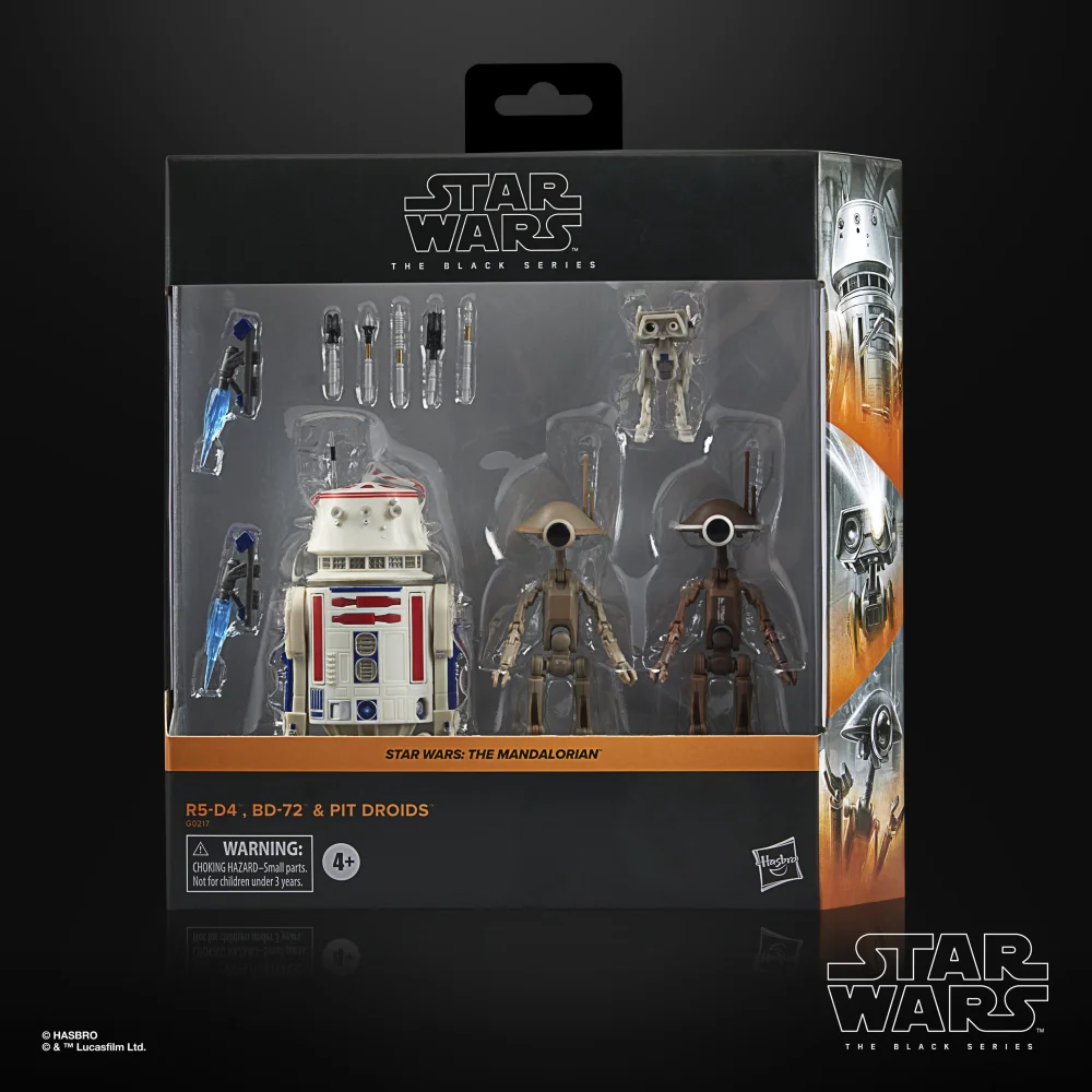 Hasbro Star Wars The Black Series R5-D4, BD-72 & Pit Droids Collectible Action Figures (6”) Afbeelding 1
