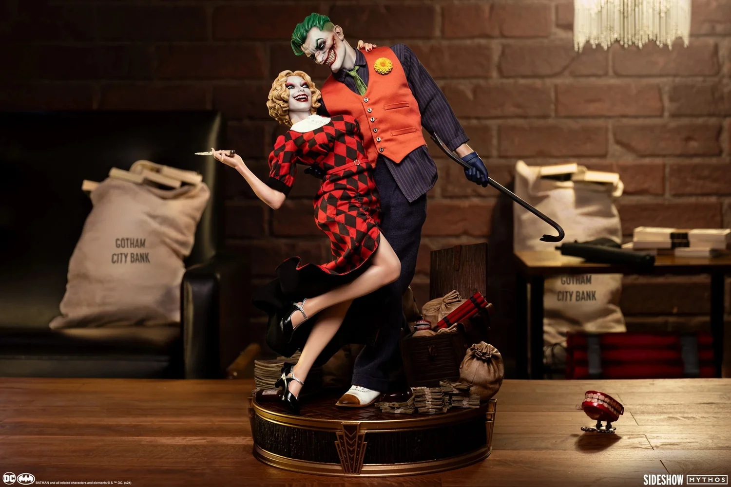 Sideshow DC Comics The Joker and Harley Quinn: Lawless Love Diorama Afbeelding 1