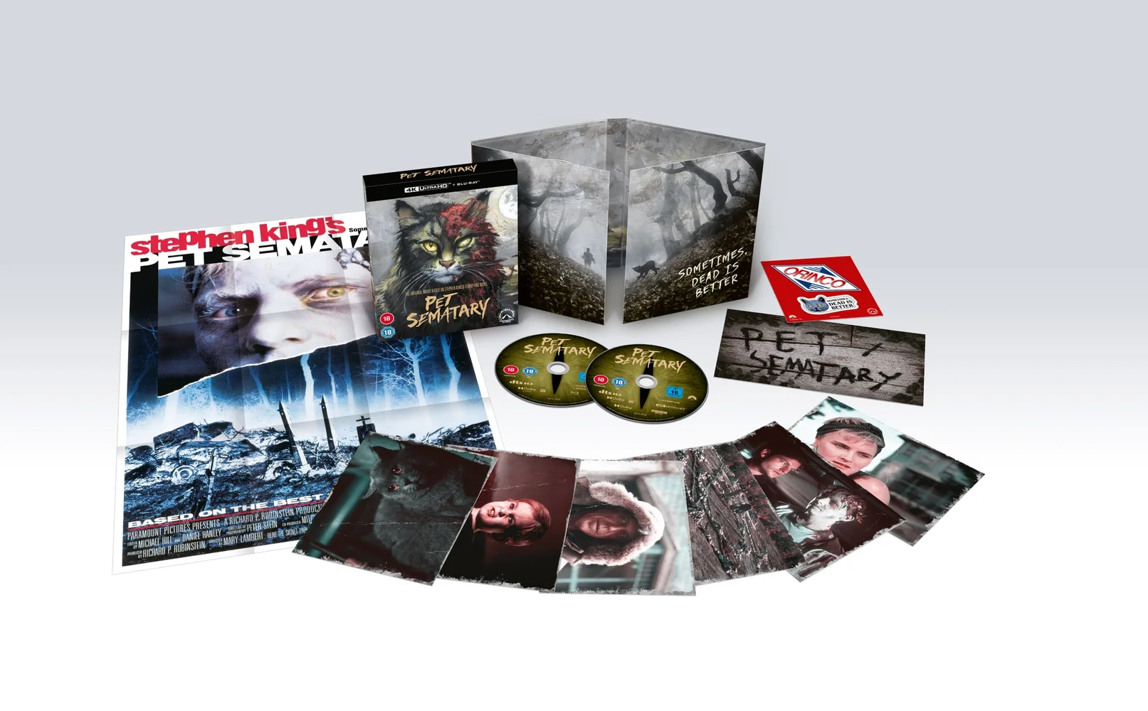 Pet Sematary (1989) 4K Ultra HD 35th Anniversary Collector's Edition Afbeelding 1