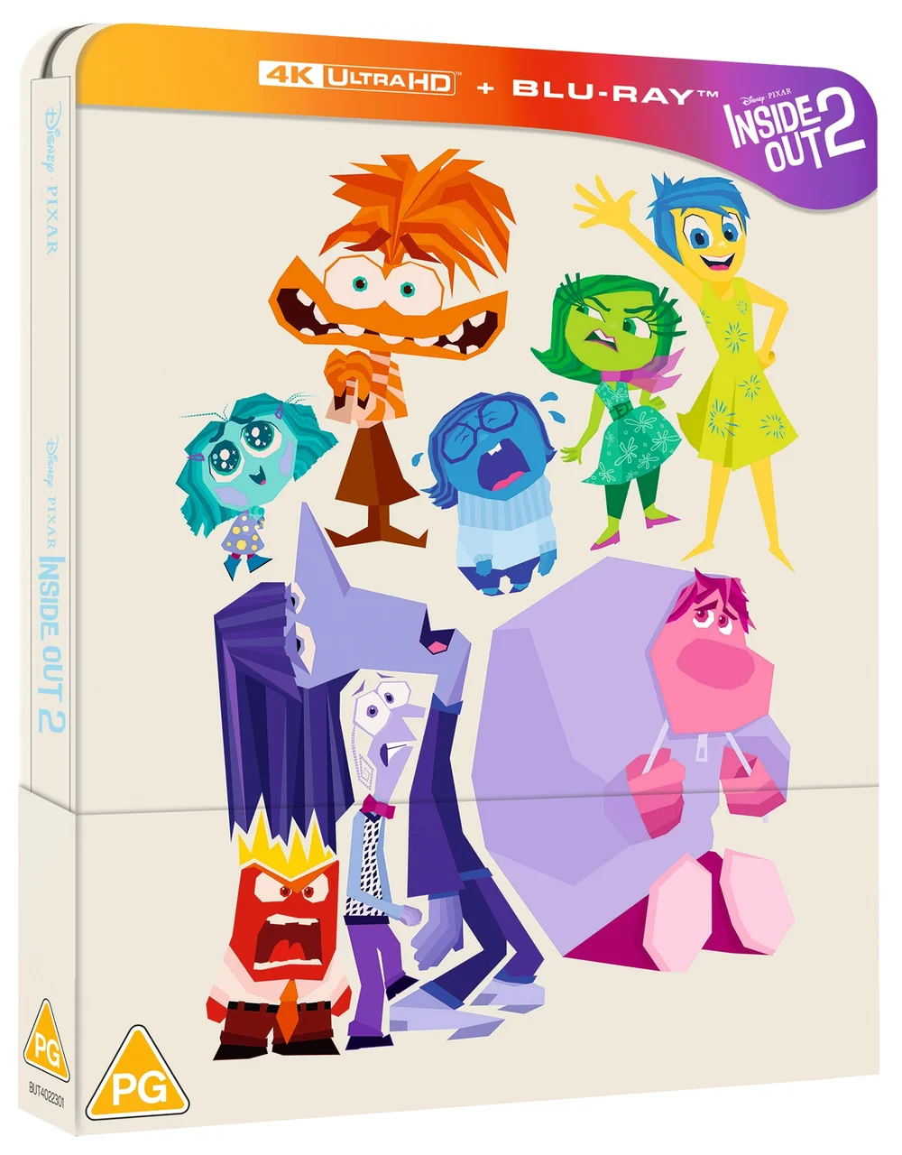 Disney Pixar's Inside Out 2 4K Ultra HD & Blu-ray Steelbook Afbeelding 1