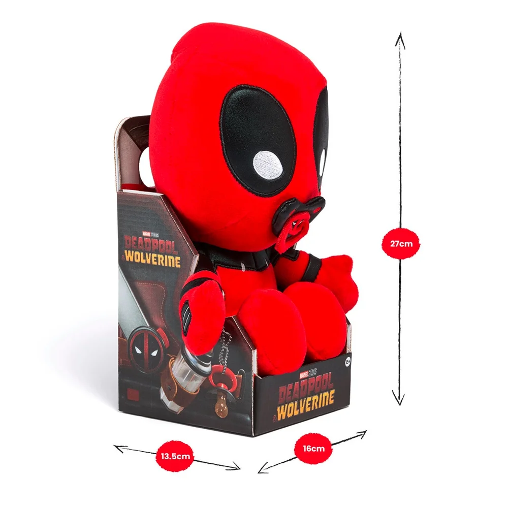Disney Marvel Deadpool vs Wolverine Babypool 25cm Soft Toy Afbeelding 1