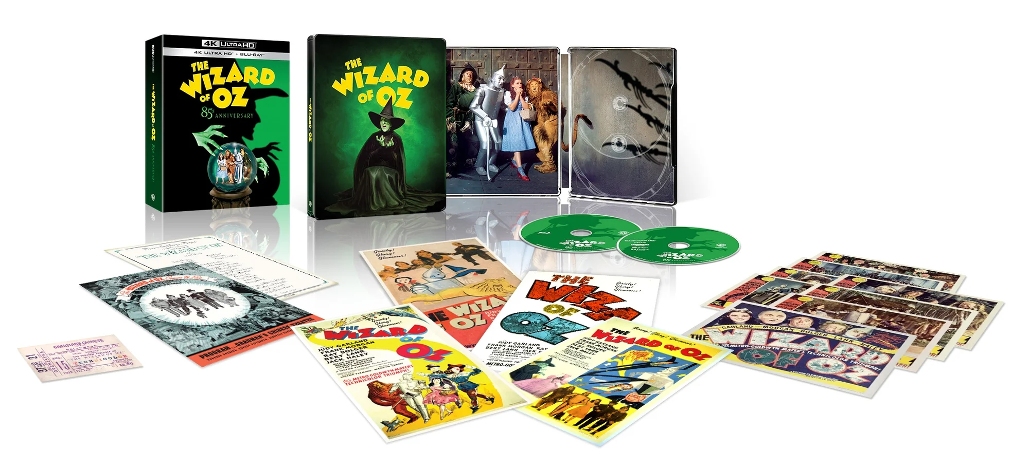The Wizard of Oz 85th Anniversary Theatre Edition with 4K Ultra HD Steelbook Afbeelding 1