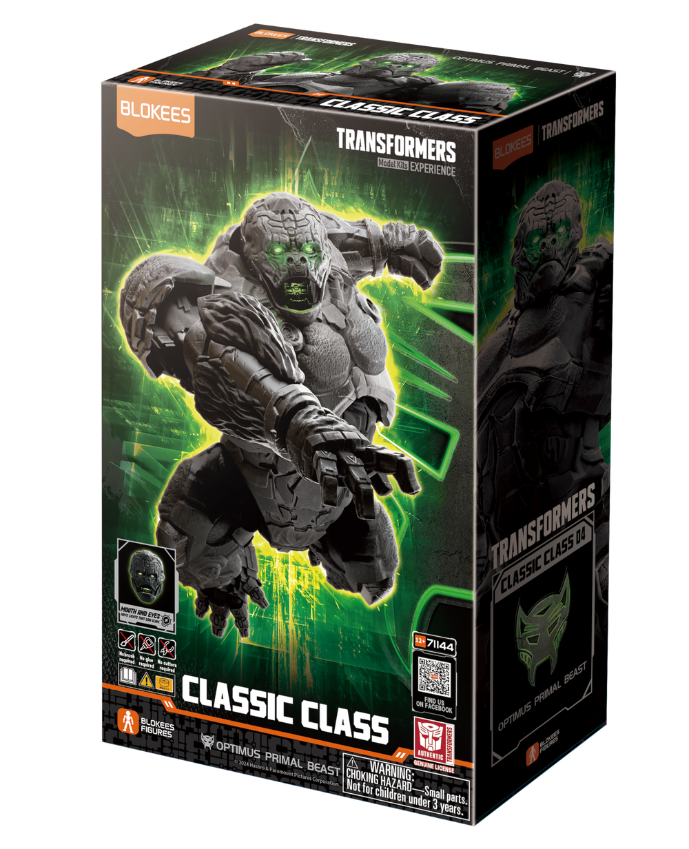 Blokees Figures Transformers Classic Class 04 Optimus Primal Beast Action Figure Afbeelding 1