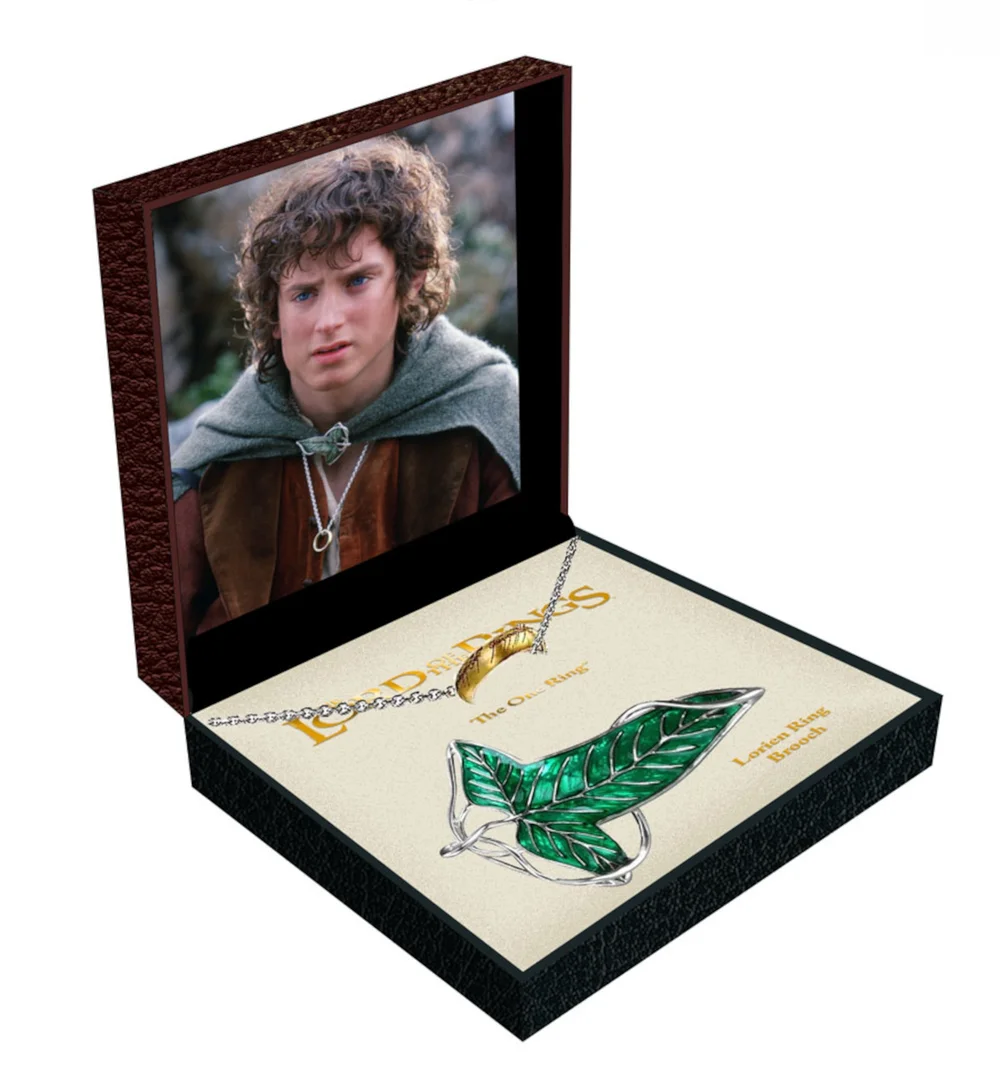 The Lord Of The Rings The One Ring In A Chain & Frodo's Brooch Set Afbeelding 1