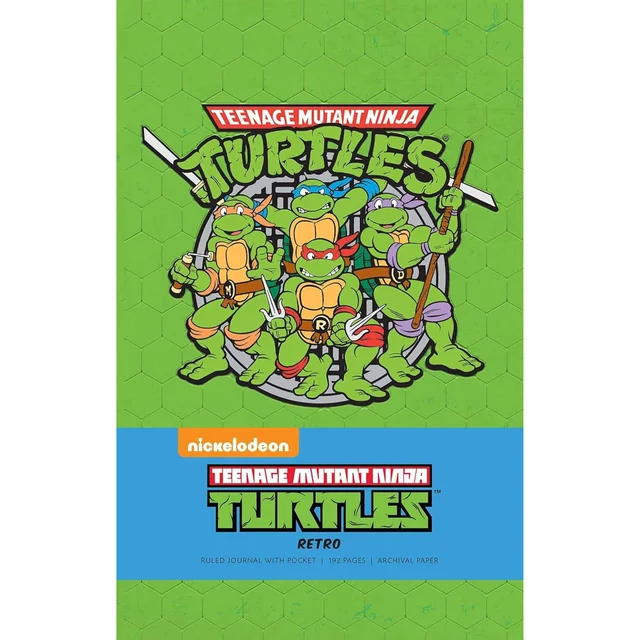 Teenage Mutant Ninja Turtles Retro Hardcover Ruled Journal