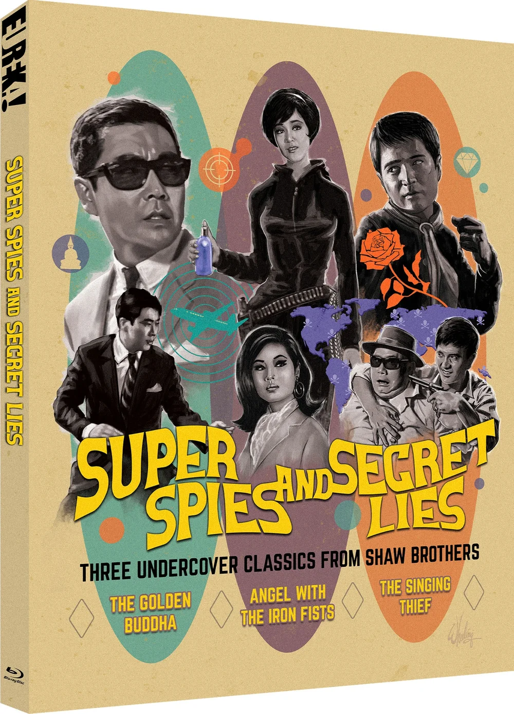 SUPER SPIES AND SECRET LIES (Eureka Classics) Limited Edition Two-disc Blu-ray Afbeelding 1