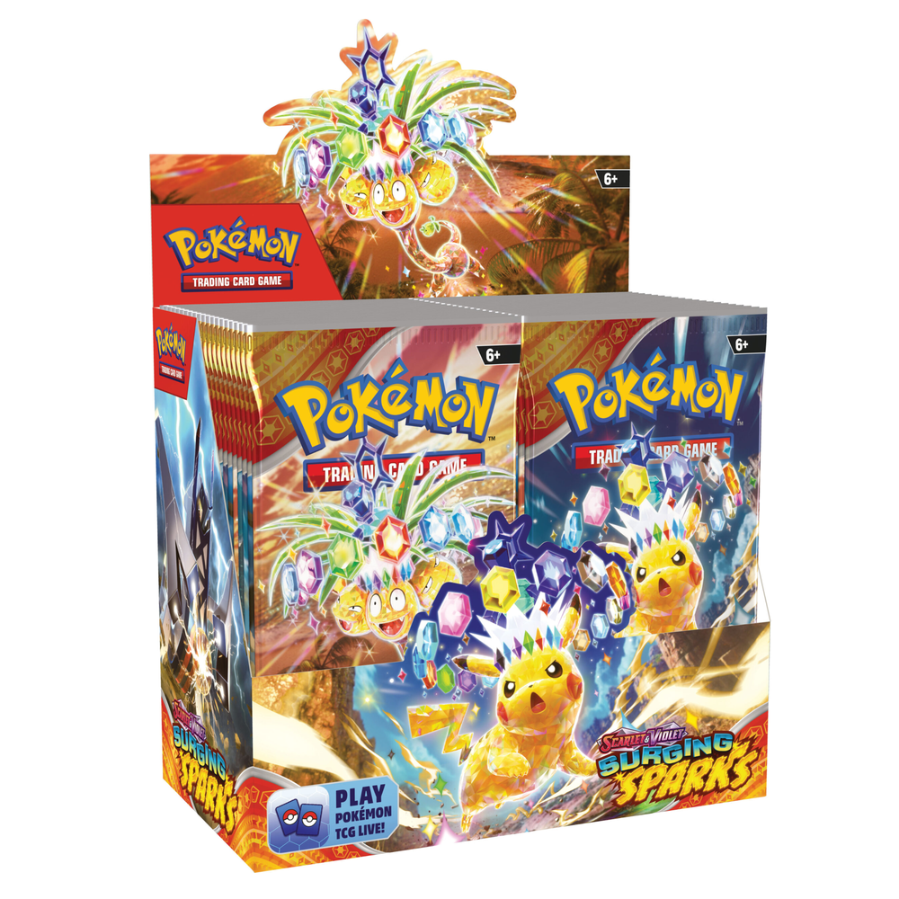 Pokémon TCG: Scarlet & Violet 8 Surging Sparks Booster CDU (36 Packs) Afbeelding 1
