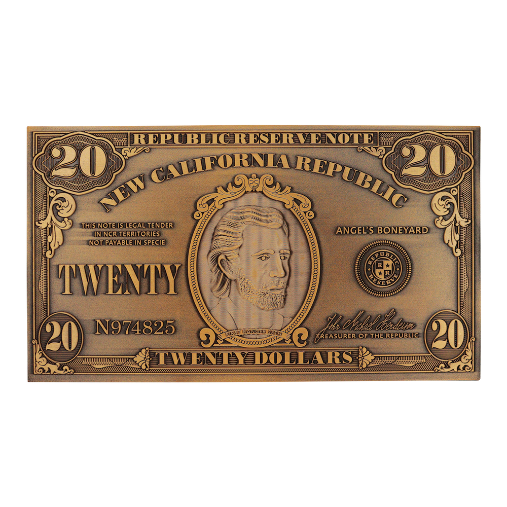 Fallout New Vegas Replica NCR $20 Bill Afbeelding 1