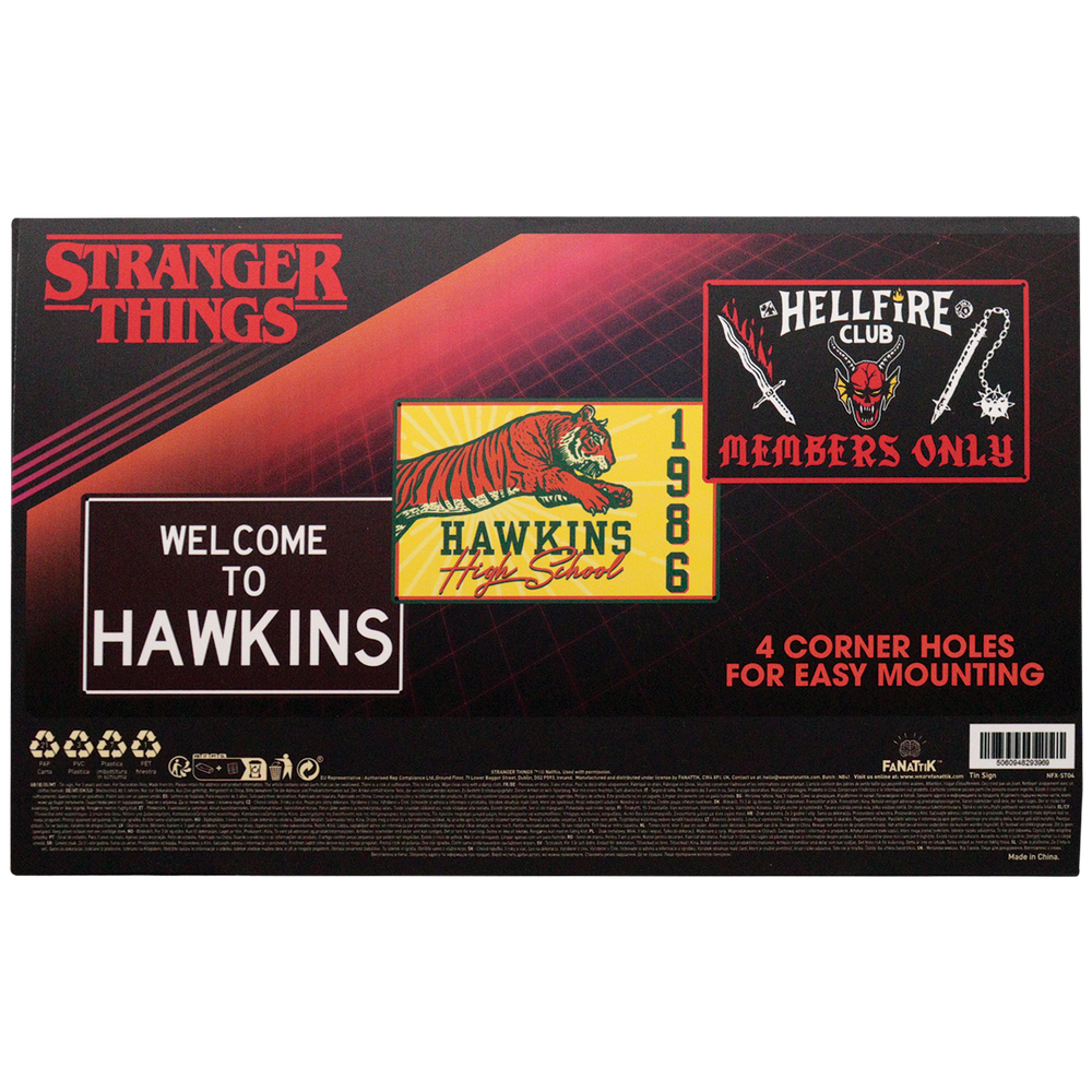 Stranger Things Set of 3 Tin Signs Afbeelding 1