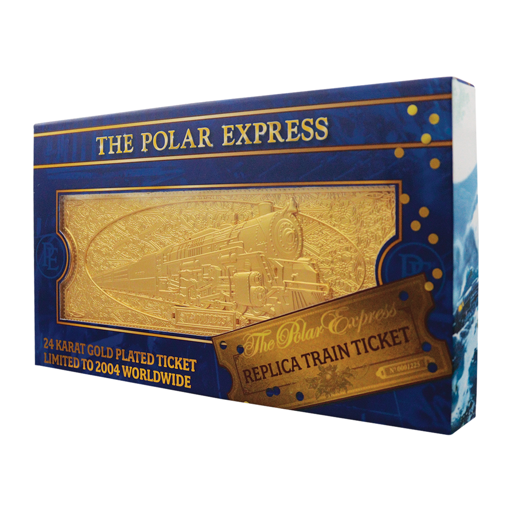 The Polar Express 24k Gold Plated Train Ticket Afbeelding 1