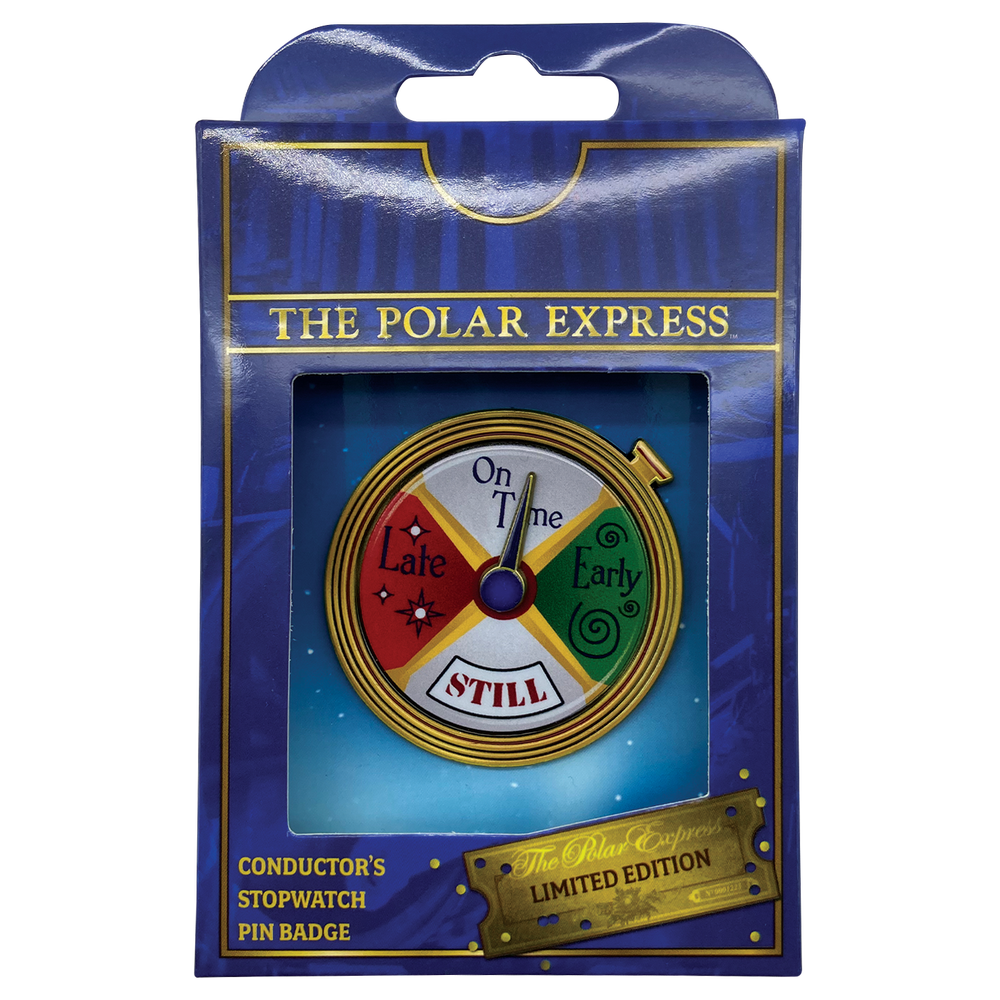 The Polar Express Conductor's Stopwatch Spinning Pin Badge Afbeelding 1