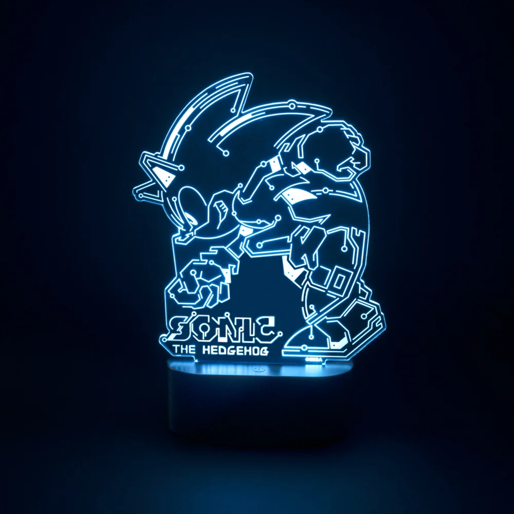 Sonic The Hedgehog Speed Circuit Led Table Lamp Afbeelding 1