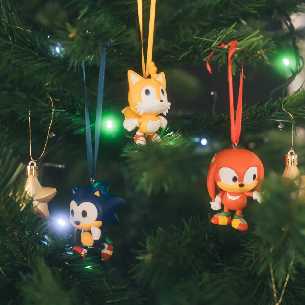 Sonic The Hedgehog Set Of 3 Christmas Ornaments Afbeelding 1