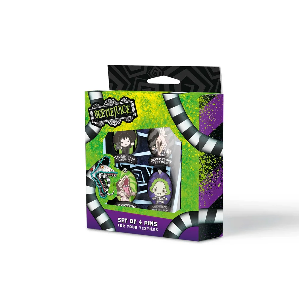 Beetlejuice Set Of 4 Pins Afbeelding 1
