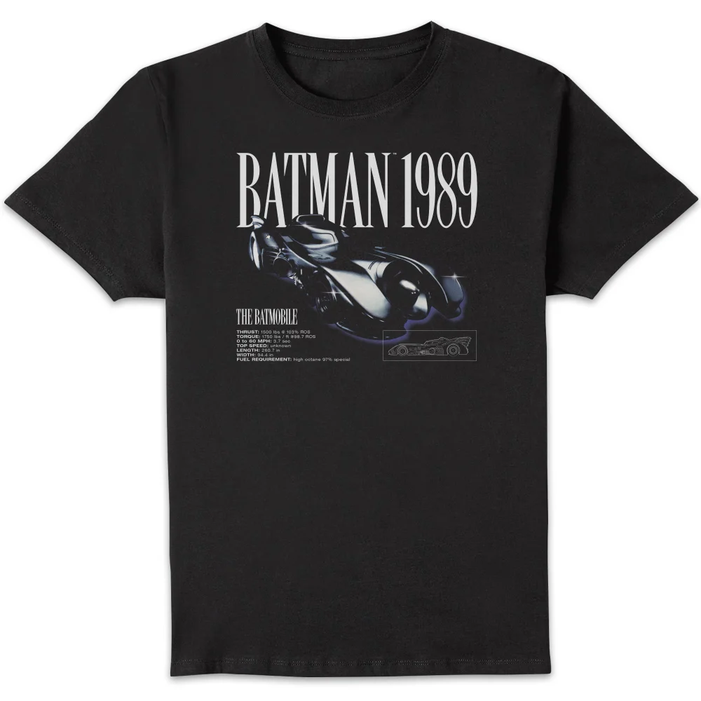 BATMAN Batmobile Unisex T-Shirt - Black - 4XL Afbeelding 1