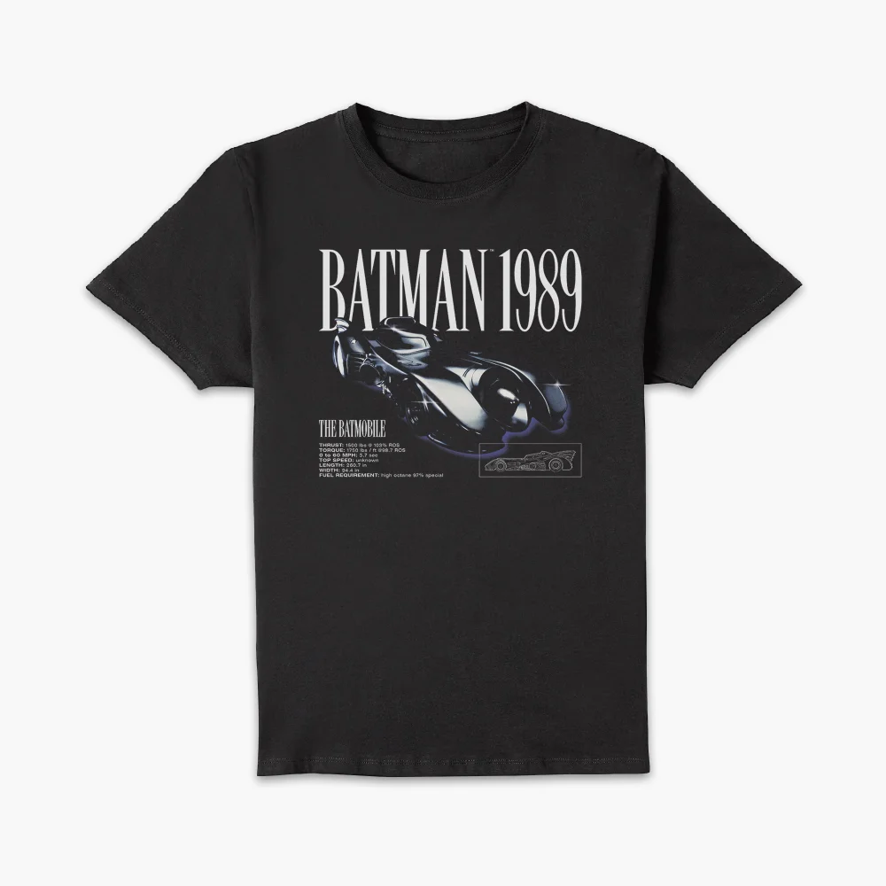 BATMAN Batmobile Unisex T-Shirt - Black - 4XL Afbeelding 1
