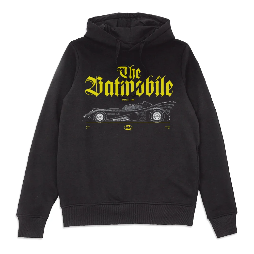 BATMAN Batmobile Profile Hoodie - Black - S Afbeelding 1