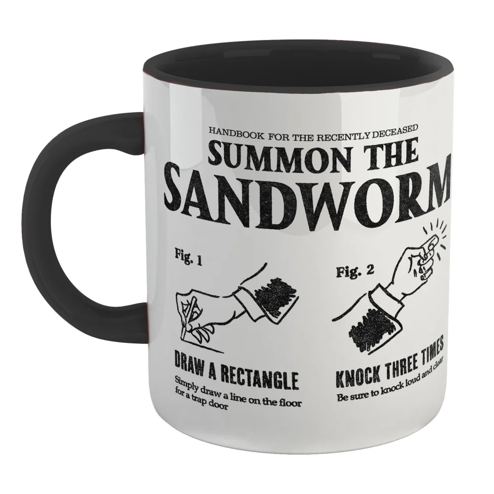 Beetlejuice Sandworm Instructional Mug - Black Afbeelding 1