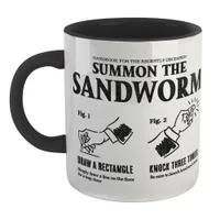 Beetlejuice Sandworm Instructional Mug - Black