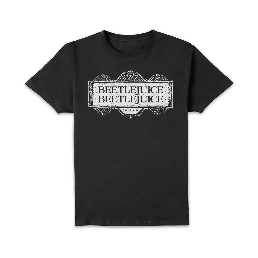 Beetlejuice Logo Unisex T-Shirt - Black - M Afbeelding 1
