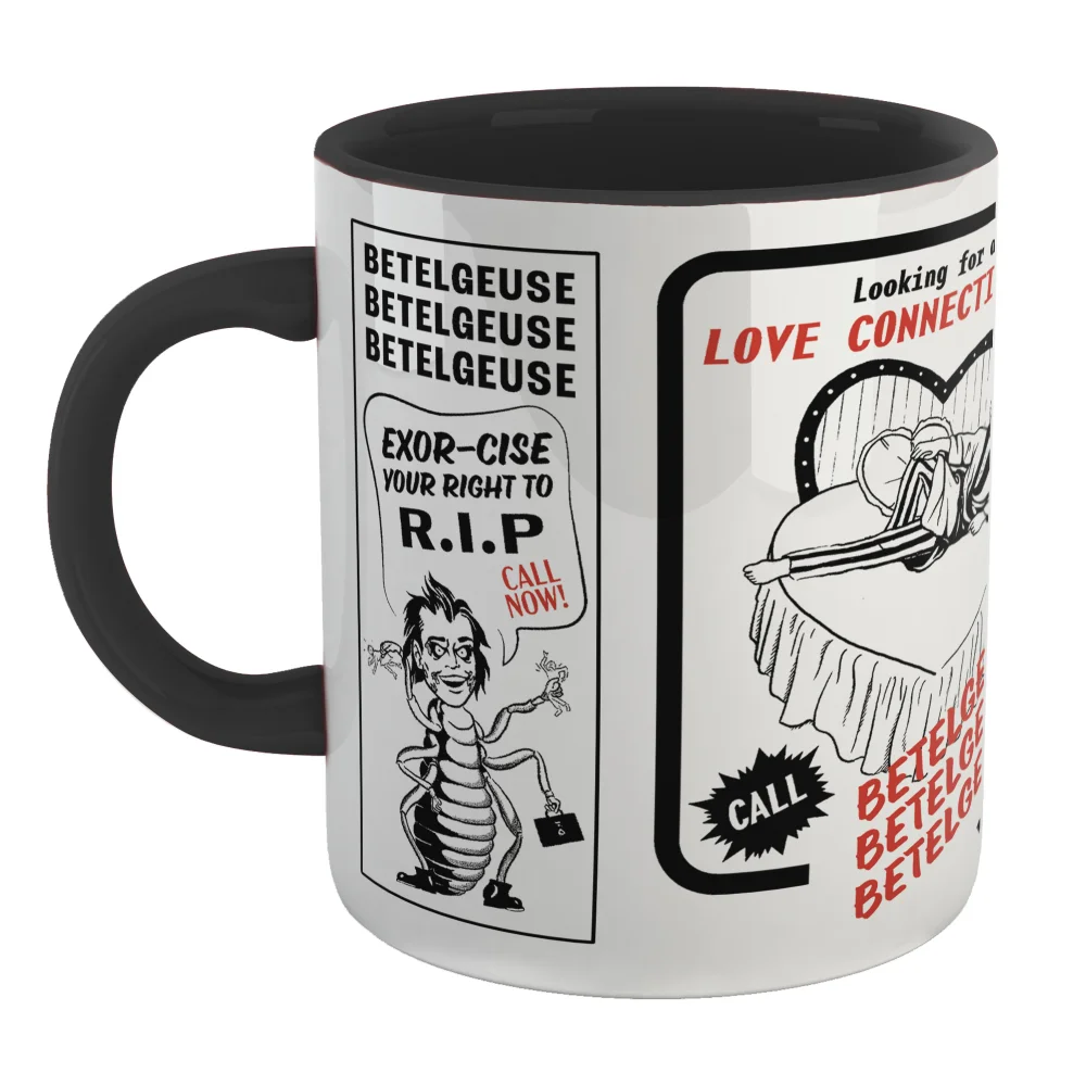 Beetlejuice Call Now Mug - Black Afbeelding 1