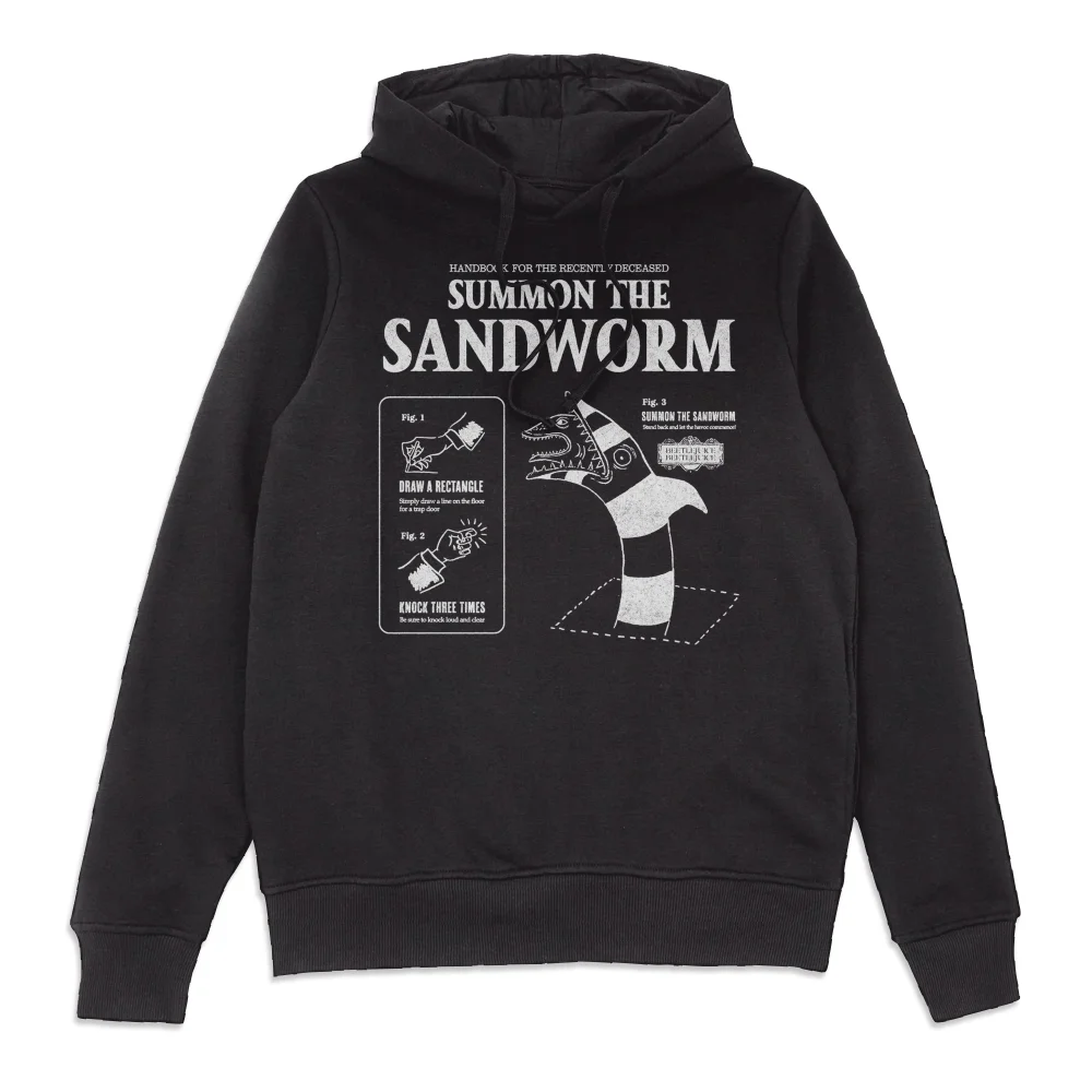 Beetlejuice Sandworm Instructional Hoodie - Black - S Afbeelding 1
