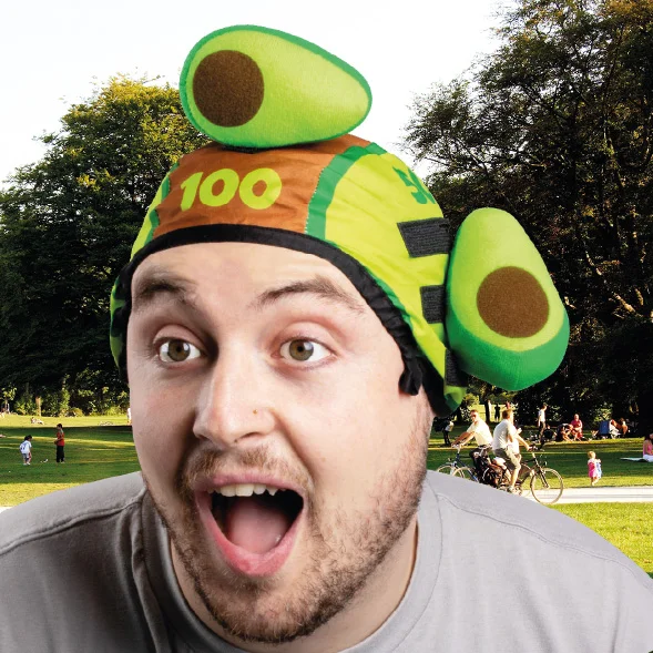 Avo-Catch-O Head Smash Game Velcro, 1 x Hat, 3 x Avo Balls
