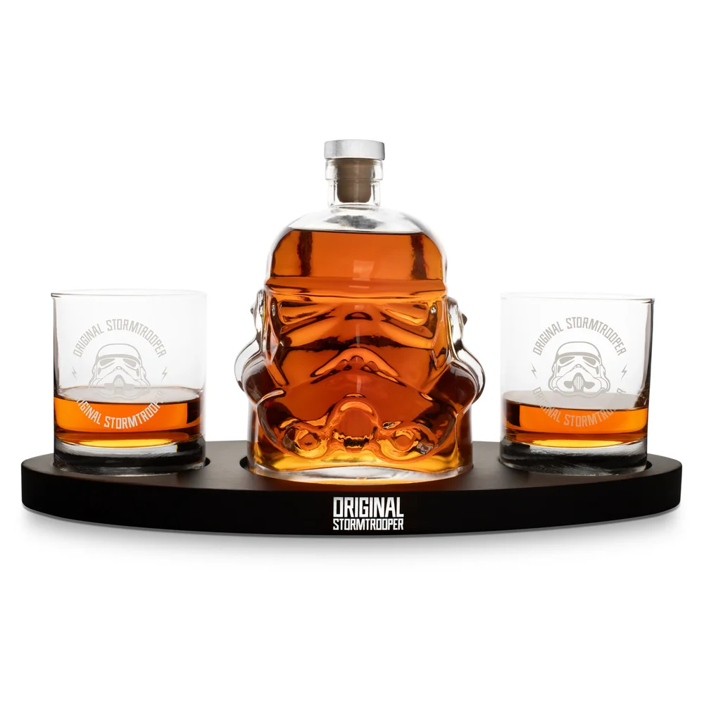 Original Stormtrooper Decanter Set, Original Design Decanter with 2 glasses and a tray Afbeelding 1