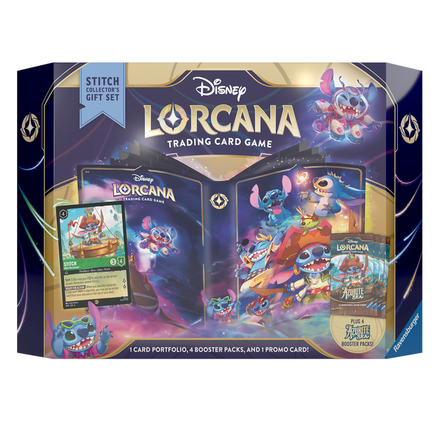 Disney Lorcana Trading Card Game Azurite Sea Stitch Collectors Gift Set