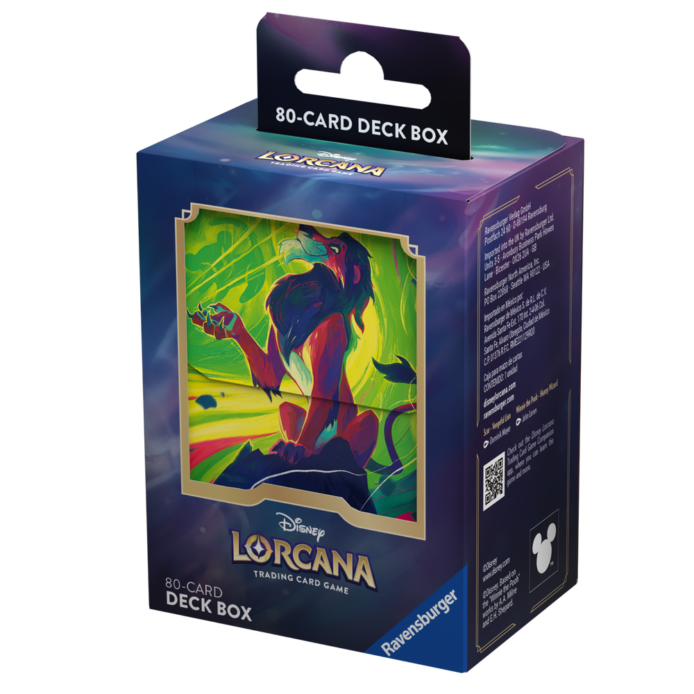 Disney Lorcana Trading Card Game Azurite Sea Scar Deck Box Afbeelding 1