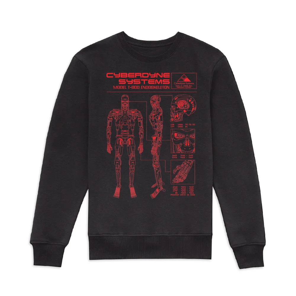 The Terminator T-800 Schematic Sweatshirt - Black - XXL Afbeelding 1