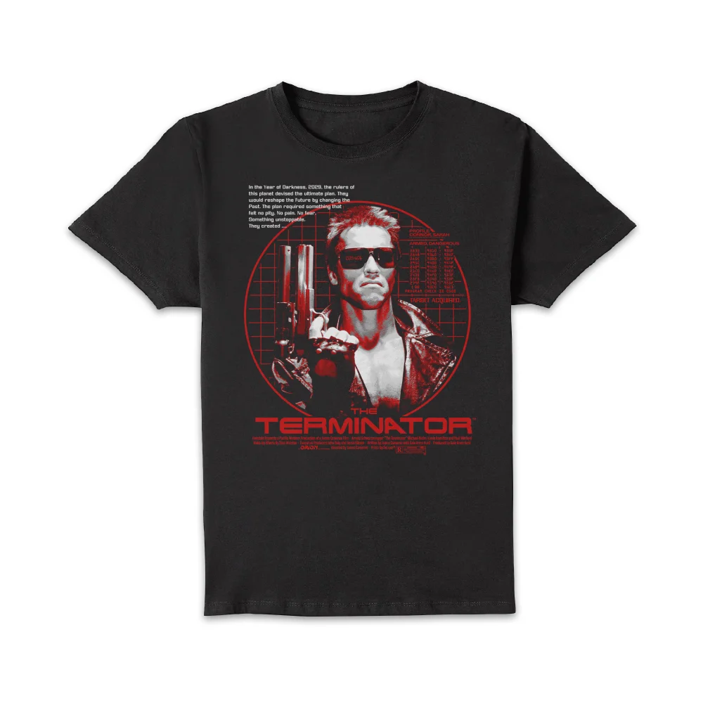 The Terminator Target Acquired Unisex T-Shirt - Black - 5XL Afbeelding 1
