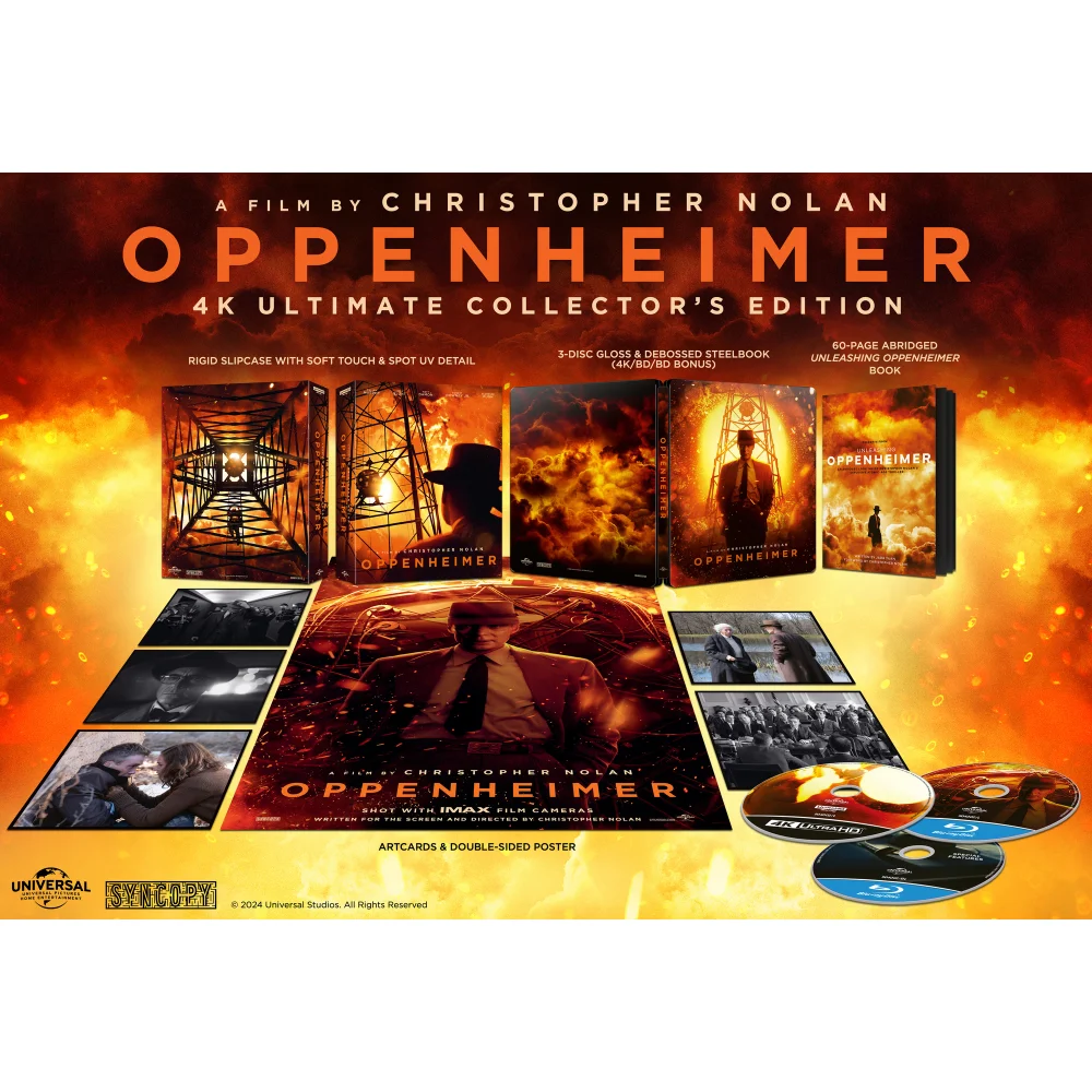 Oppenheimer Ultimate Collector's Edition 4K Ultra HD & Blu-ray Steelbook Afbeelding 1