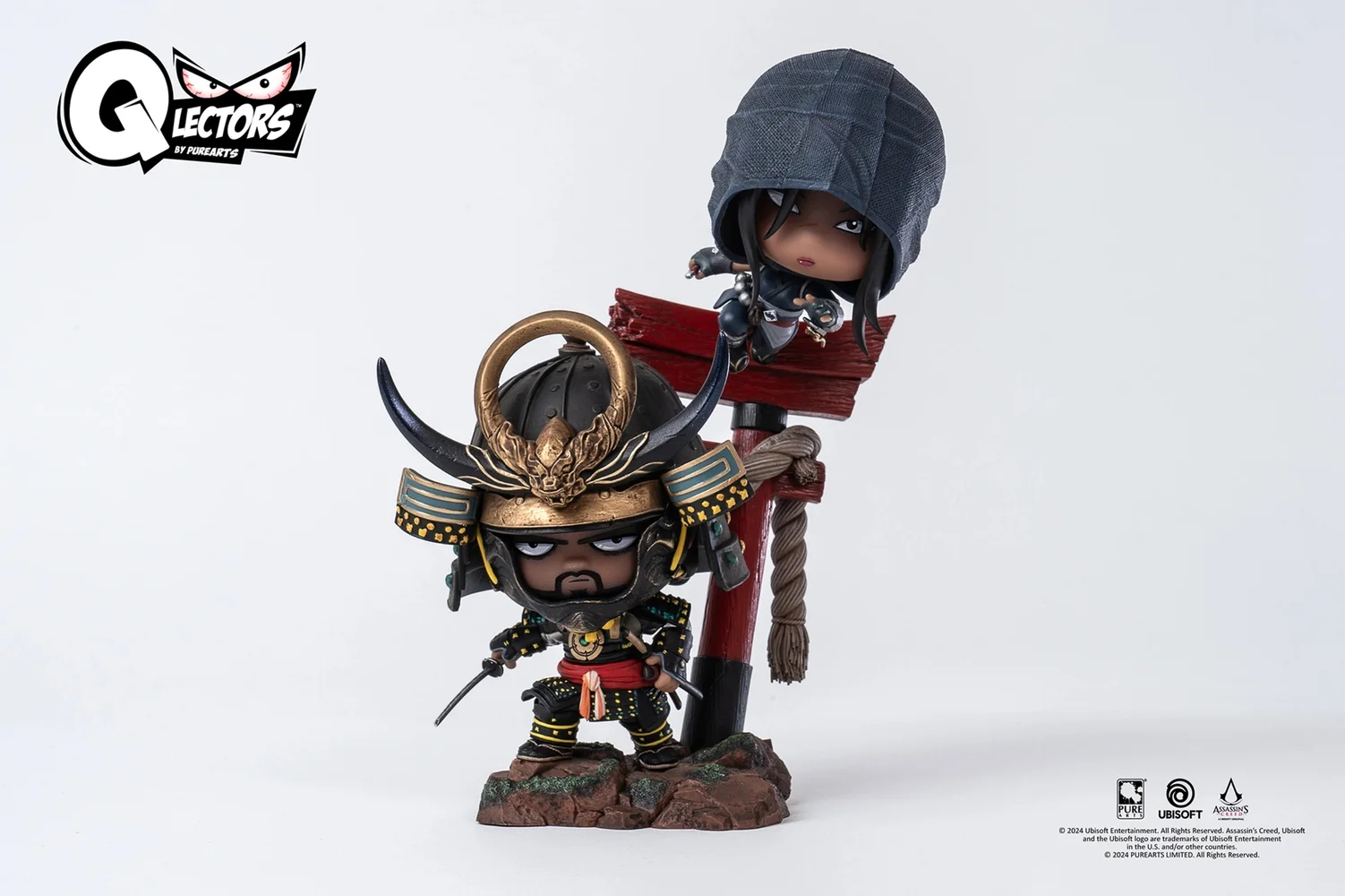 PureArts Assassin's Creed: Qlectors Naoe & Yasuke Afbeelding 1