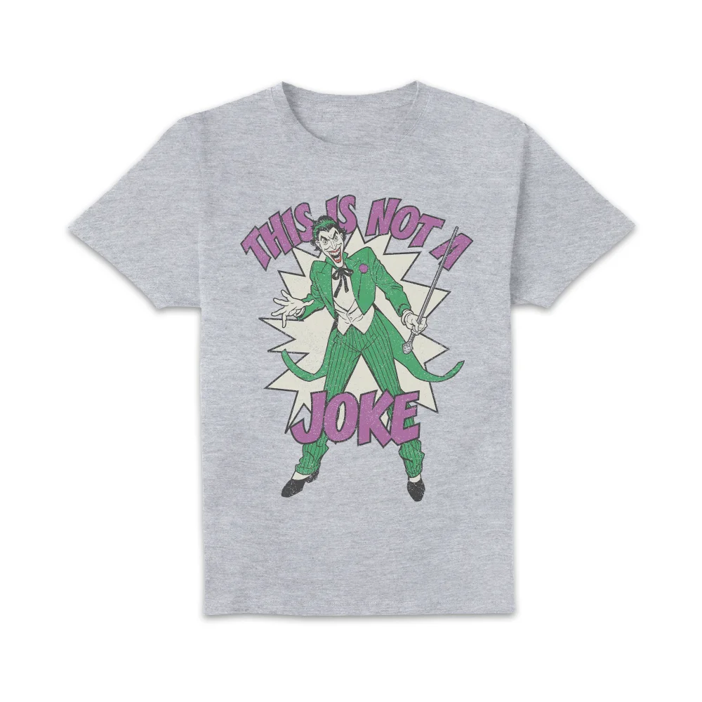 Joker This Is Not A Joke Unisex T-Shirt - Grey - S - Grey Afbeelding 1