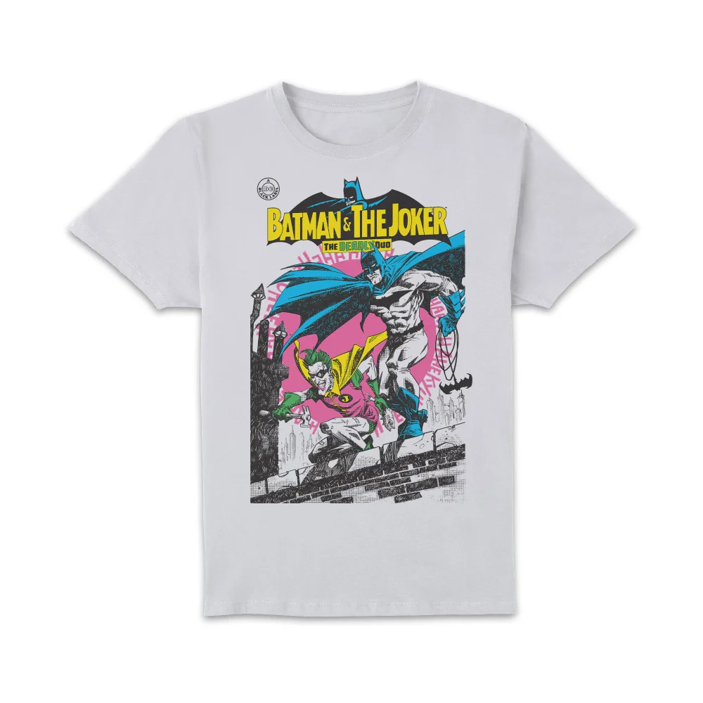 Joker Deadly Duo Unisex T-Shirt - White - XL - Wit Afbeelding 1