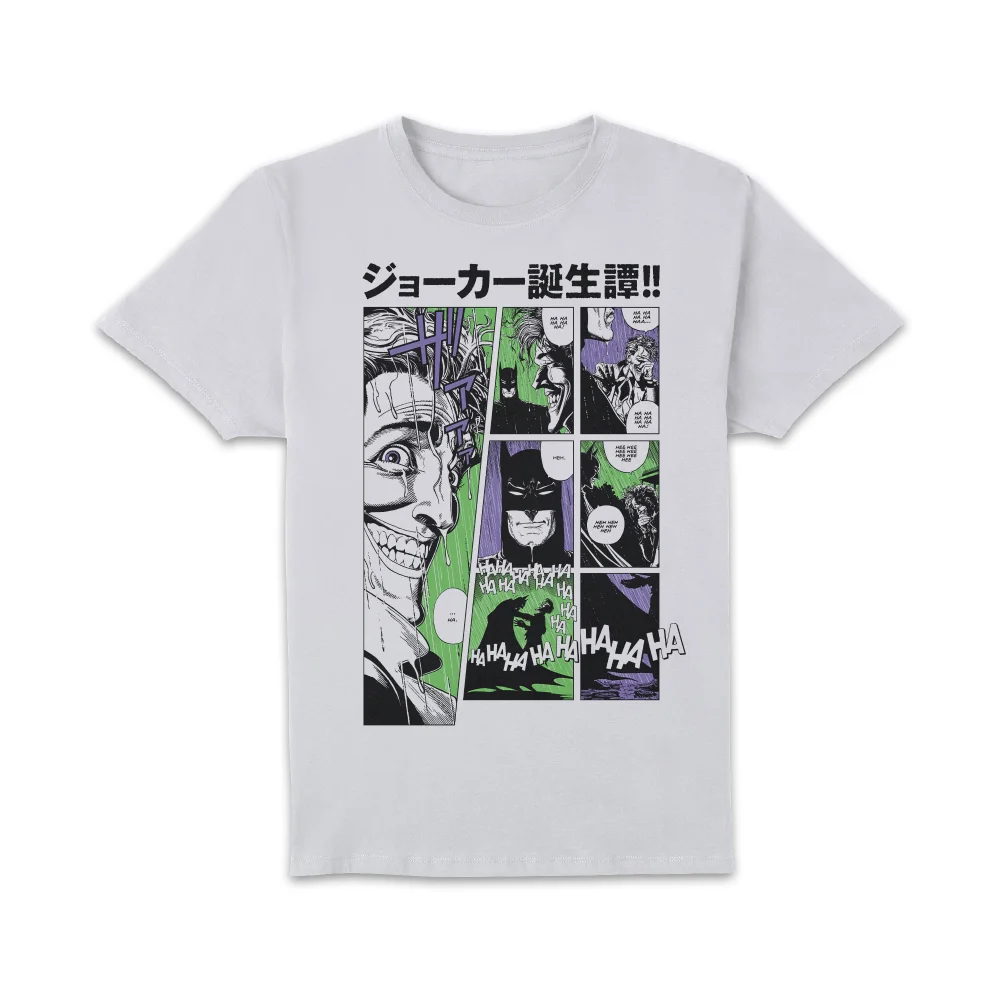 Joker Manga-ha-ha Unisex T-Shirt - White - M - Wit Afbeelding 1