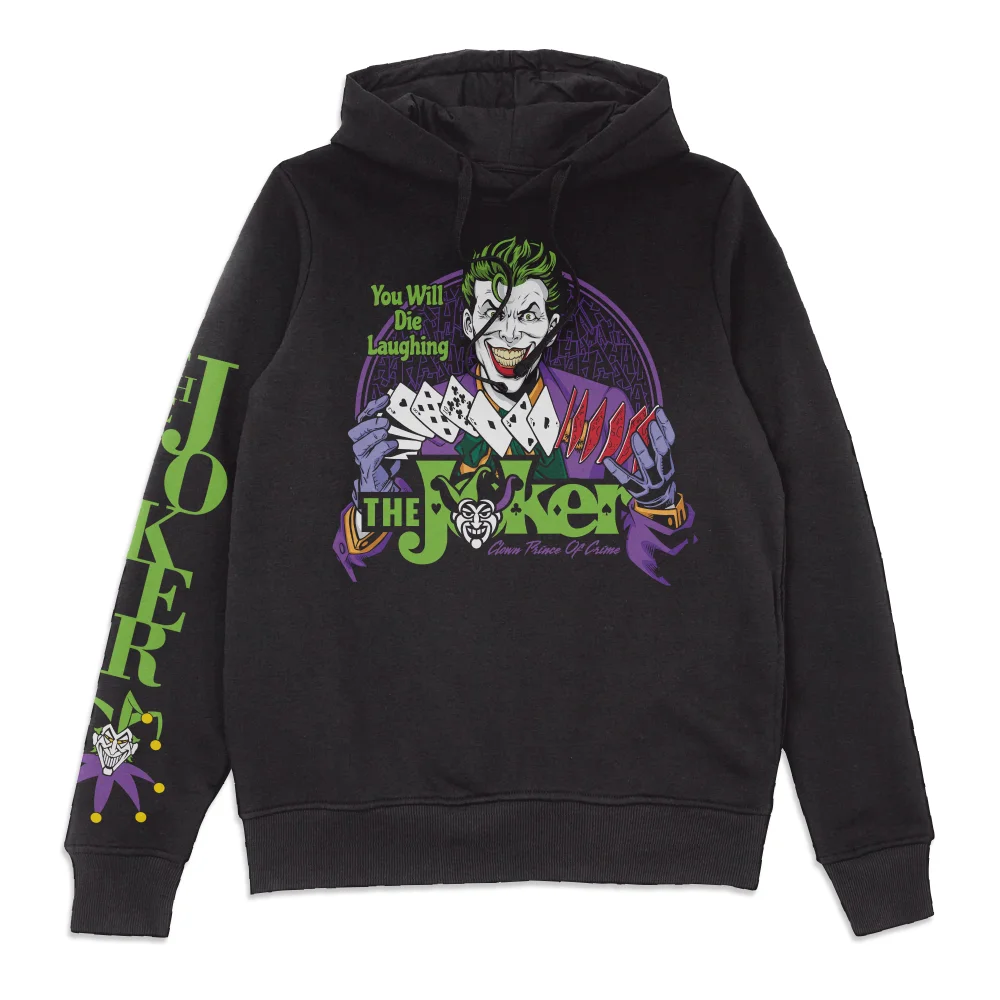 Joker Die Laughing Hoodie - Black - S - Zwart Afbeelding 1