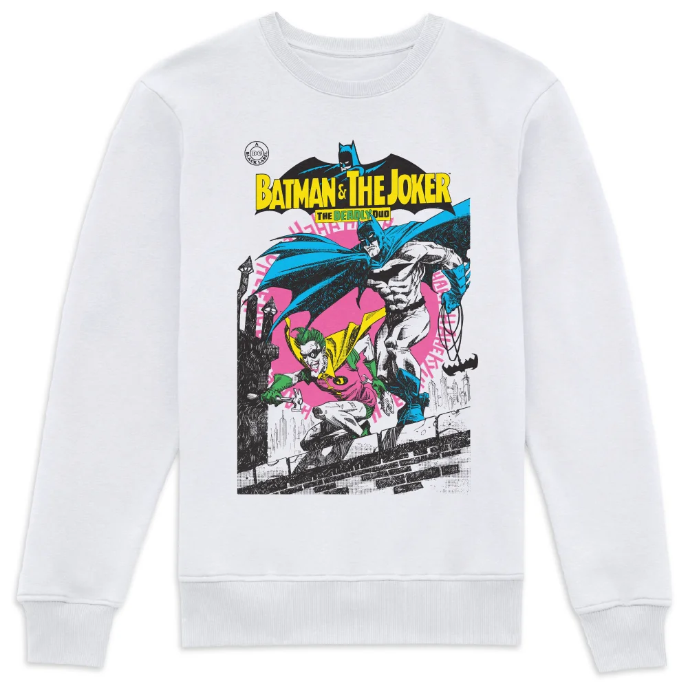 Joker Deadly Duo Sweatshirt - White - L - Wit Afbeelding 1