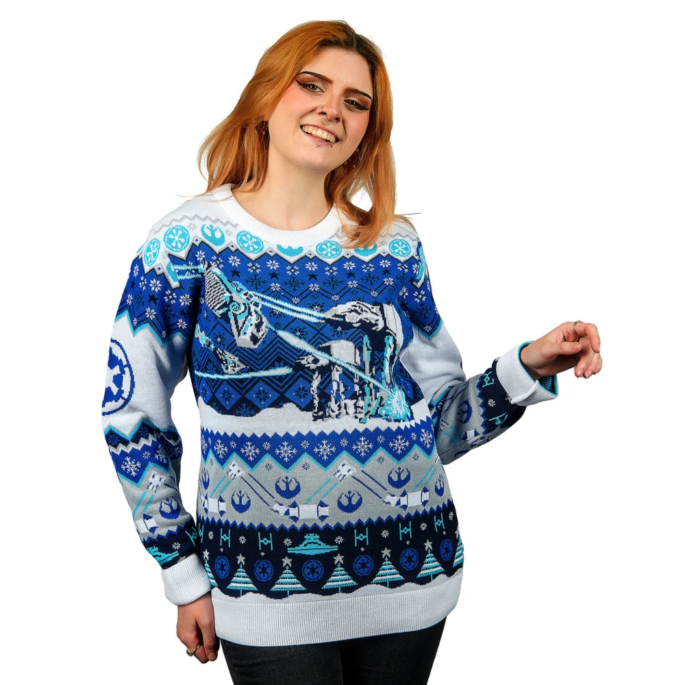 Star Wars AT-AT Assault Knitted Christmas Jumper - 3XL Afbeelding 1